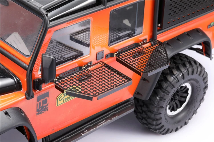 Metalowa osłona okna drzwi dla 1/10 gąsienica RC samochód Traxxas TRX4 Defender D110 D90 Diy części