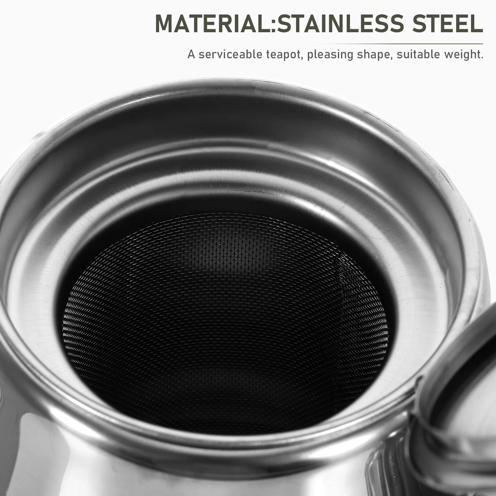 

Stainless Steel Teapot Travel Household Pitcher Stovetop Kettle Precise Gooseneck Spout Heat Cold Resistance Suitable Home