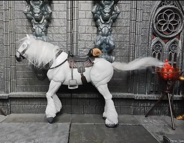 Figuras de acción interactivas para montar a caballo, juguetes de animales, decoración del hogar, regalo de cumpleaños, 1/12