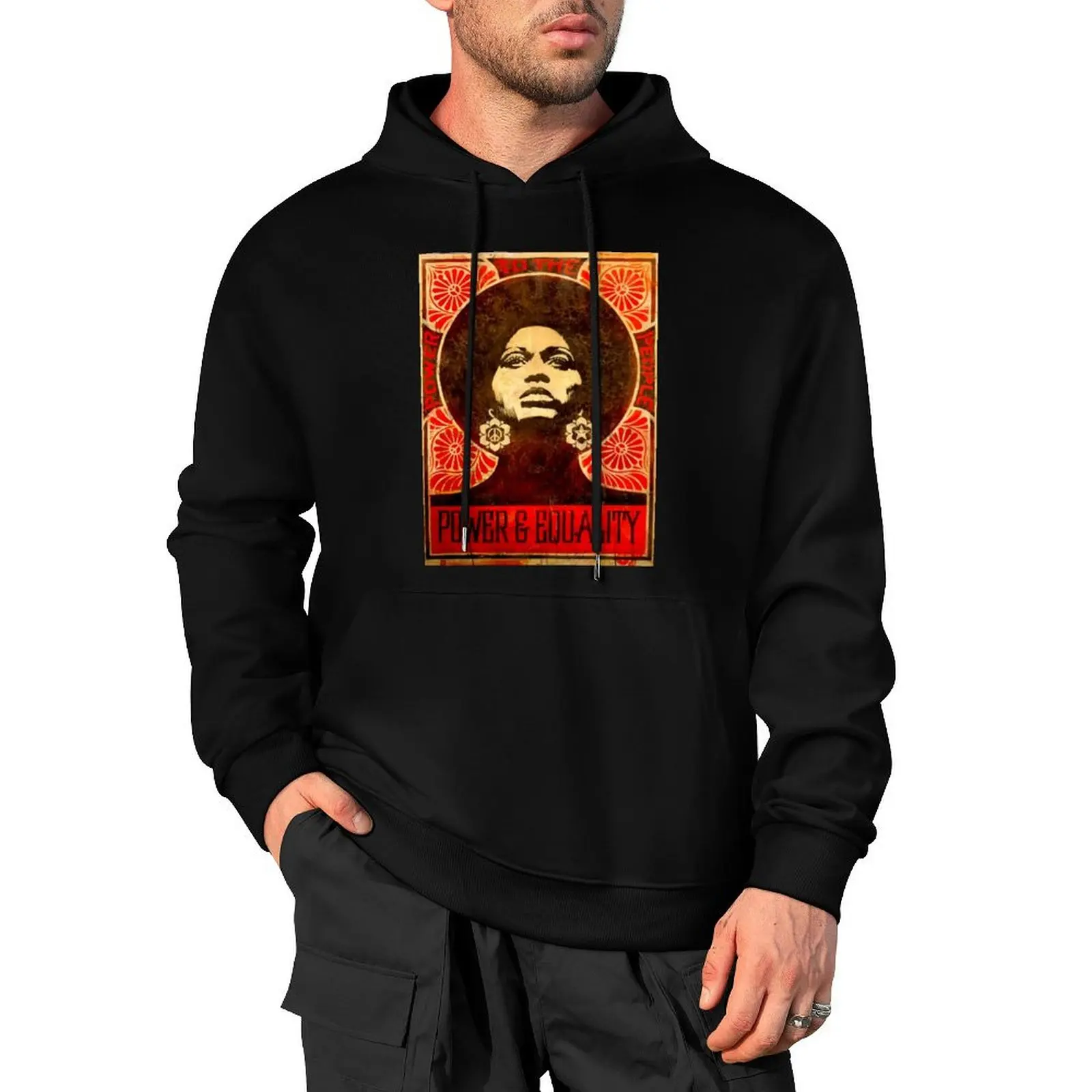 

Angela Davis poster 1971 Pullover Hoodie clothes for men korean style clothes mens clothing men's winter sweater new hooded tee