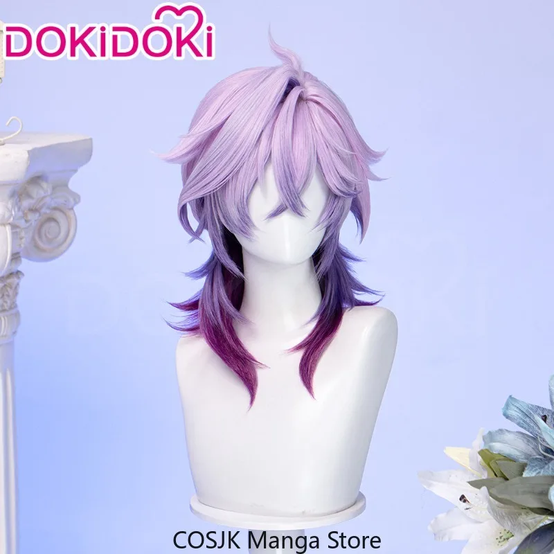 Game Genshin Impact Cosplay Wig Durin Game Character Cos Wig Natural Fake Scalp Mixed Color Highlight Short Synthetic Hair view 3