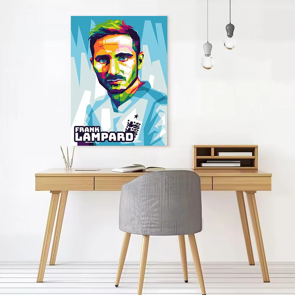 Frank Lampard Printed Canvas Poster Custom Pictures Wall Art Canvas Painting for Aesthetic Decoration Living Room Wand Deko Home