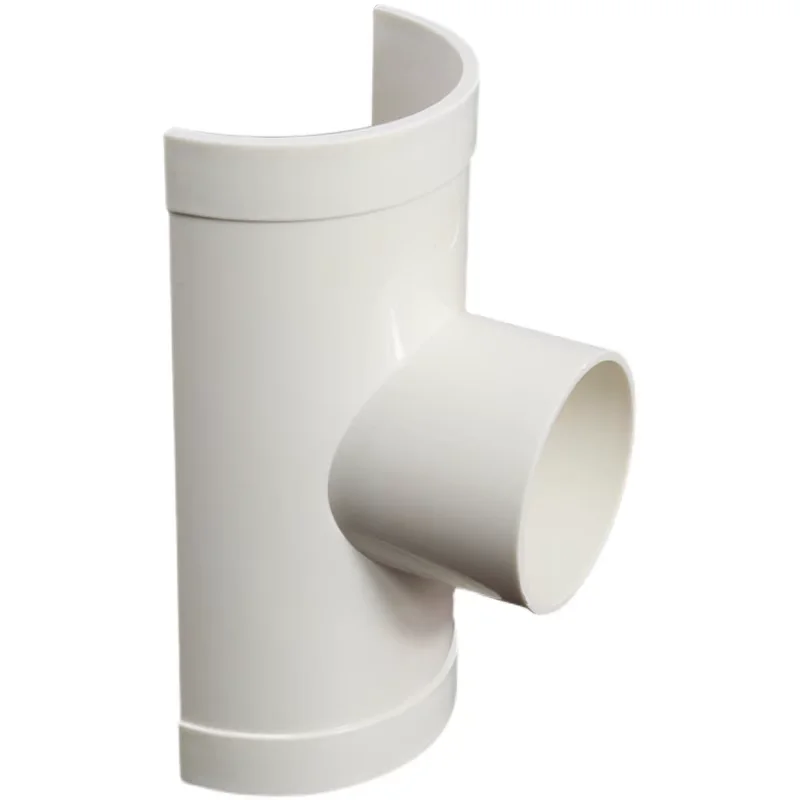 1 Pcs PVC Open Tee Pipe joint Repair Patch Drain Pipe Adapter Tube Connectors for Home Outdoor Industrial Plumbing Accessories