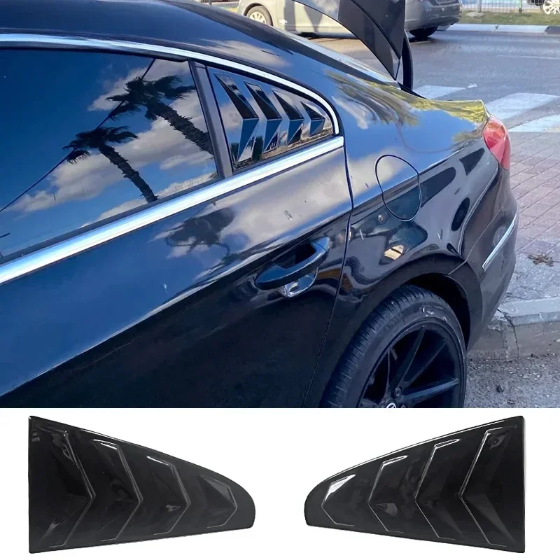 New！ Quarter Side Window Louver Scoop Cover Vent for VOLKSWAGEN Passat CC ARTEON 2009 - 2018 Carbon Spoiler Decorative Accessori