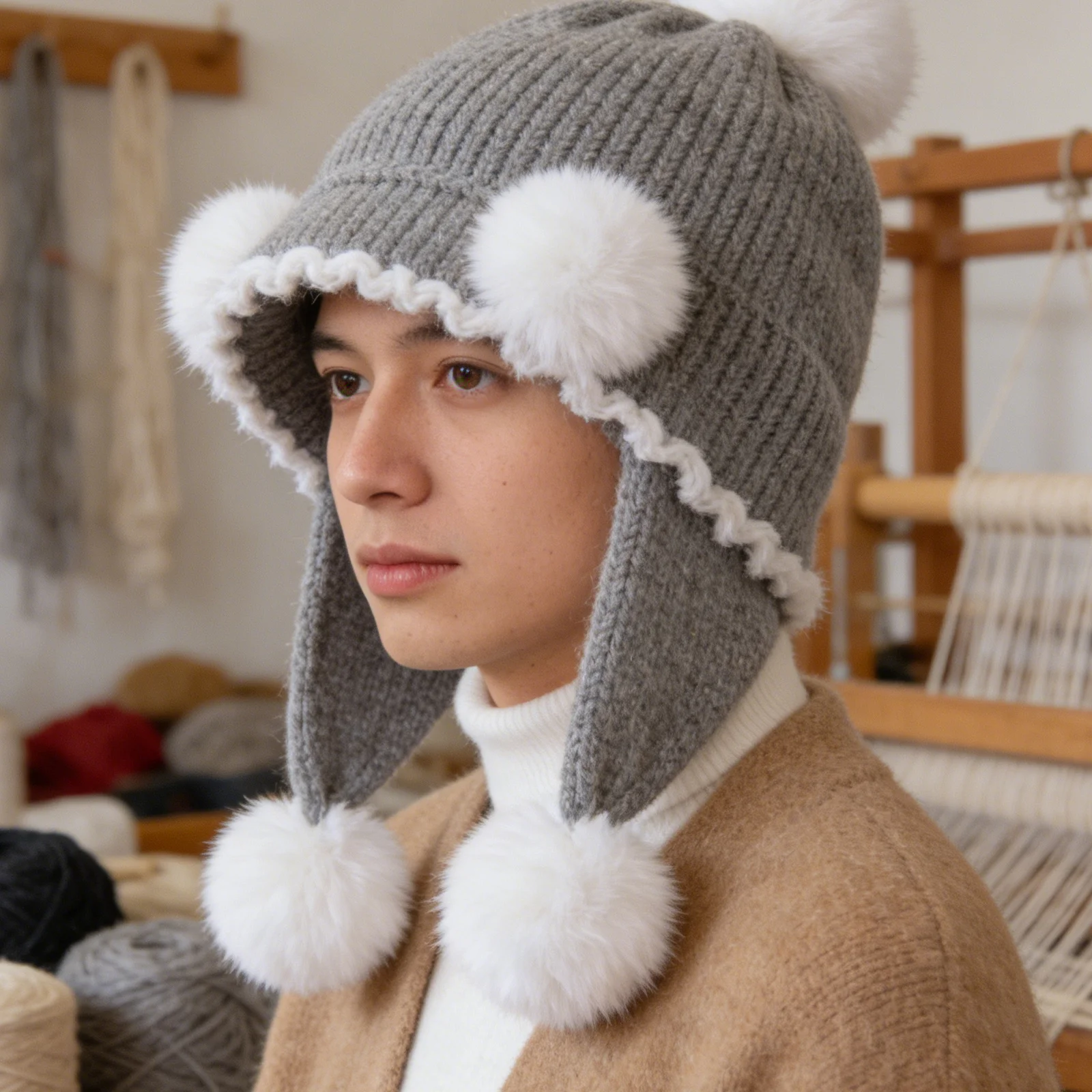 

12Pcs Clip on Pom Pom Balls Soft Faux Pompoms for Shoes Hats Garments Crafts Decorative Shoe Accessories Charm Pendant