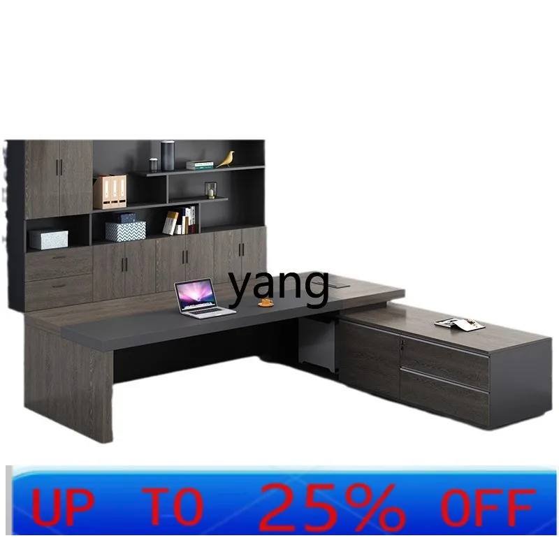 LTT boss office desk and chair combination manager table simple modern office furniture