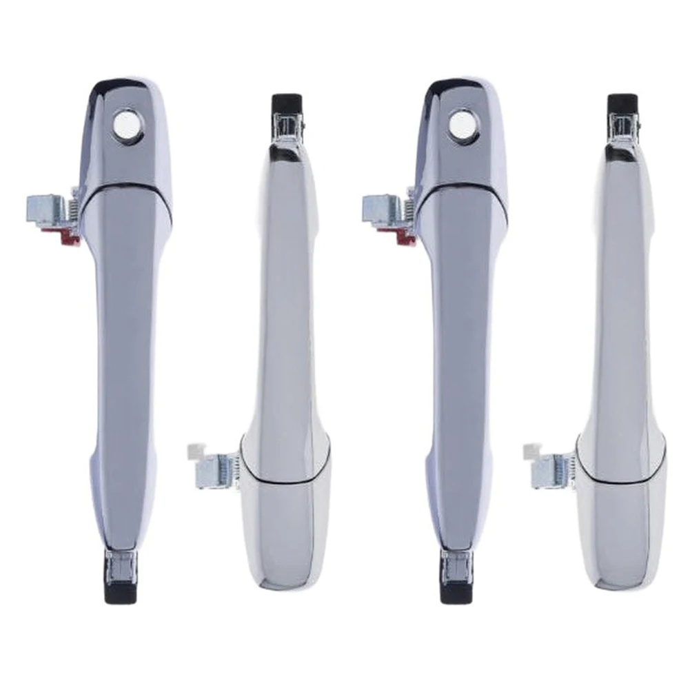 For Daily Driving Repair Sliver Exterior Door Handle Front Rear Handle Set Four Piece Set Precise Fitment Component