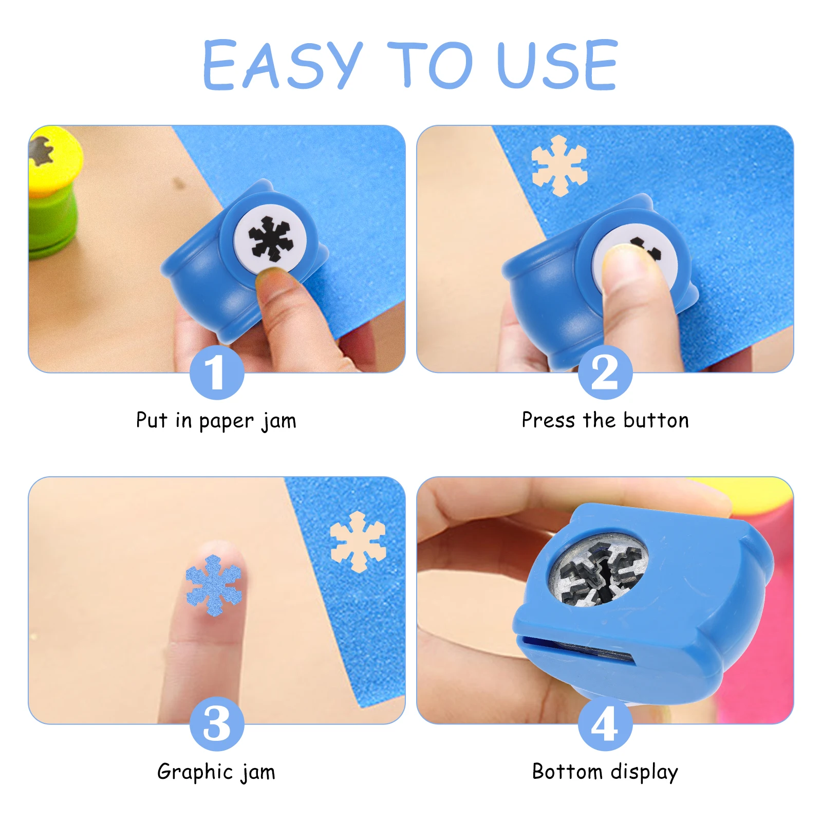 

Heart-shaped Embossing Device Child Small Hole Punch Single Plastic Scrapbook Paper Punchers