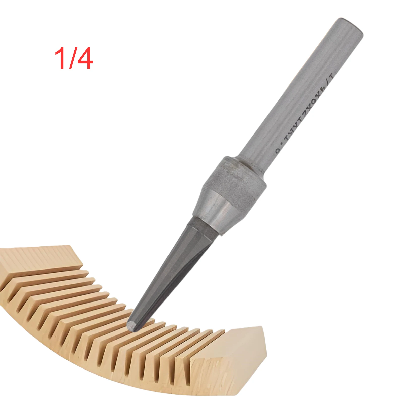 

Metal Woodworking Milling Cutter VShaped Grooving Tool with 6.35mm/12.7mm Shank for Wood Bending Circular Groove Milling