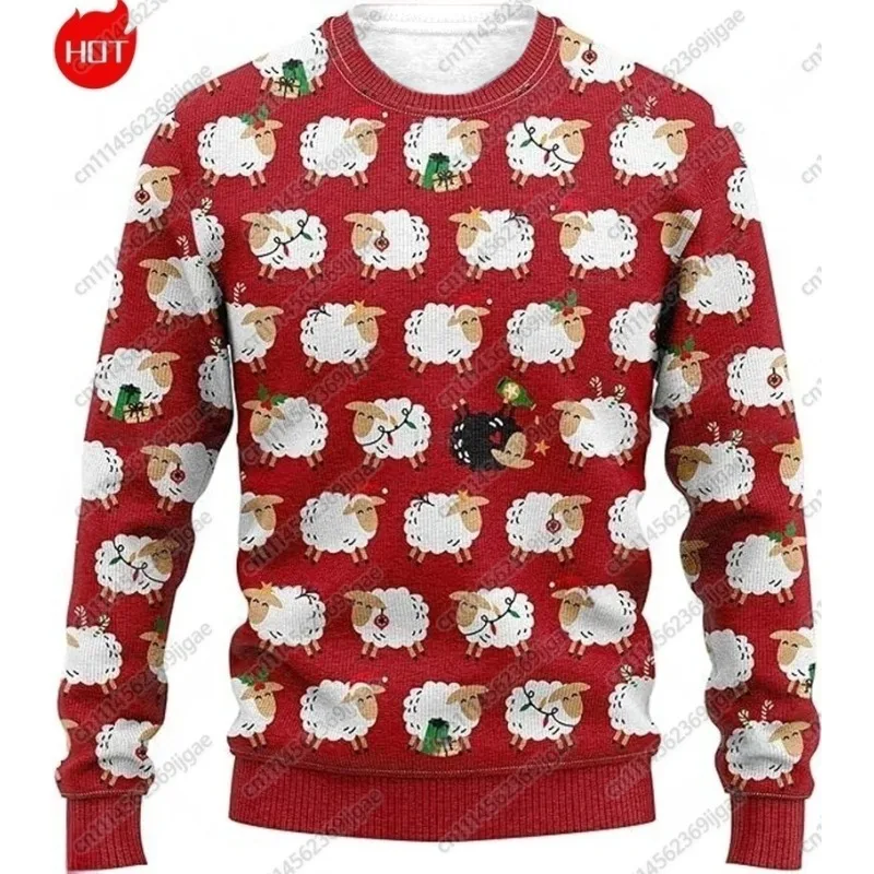 Fashionable Beer, Ugly Christmas Sweaters, Hip-hop Bar Parties, Men's and Women's Casual Pullovers, Beer Sports, Family Clothes