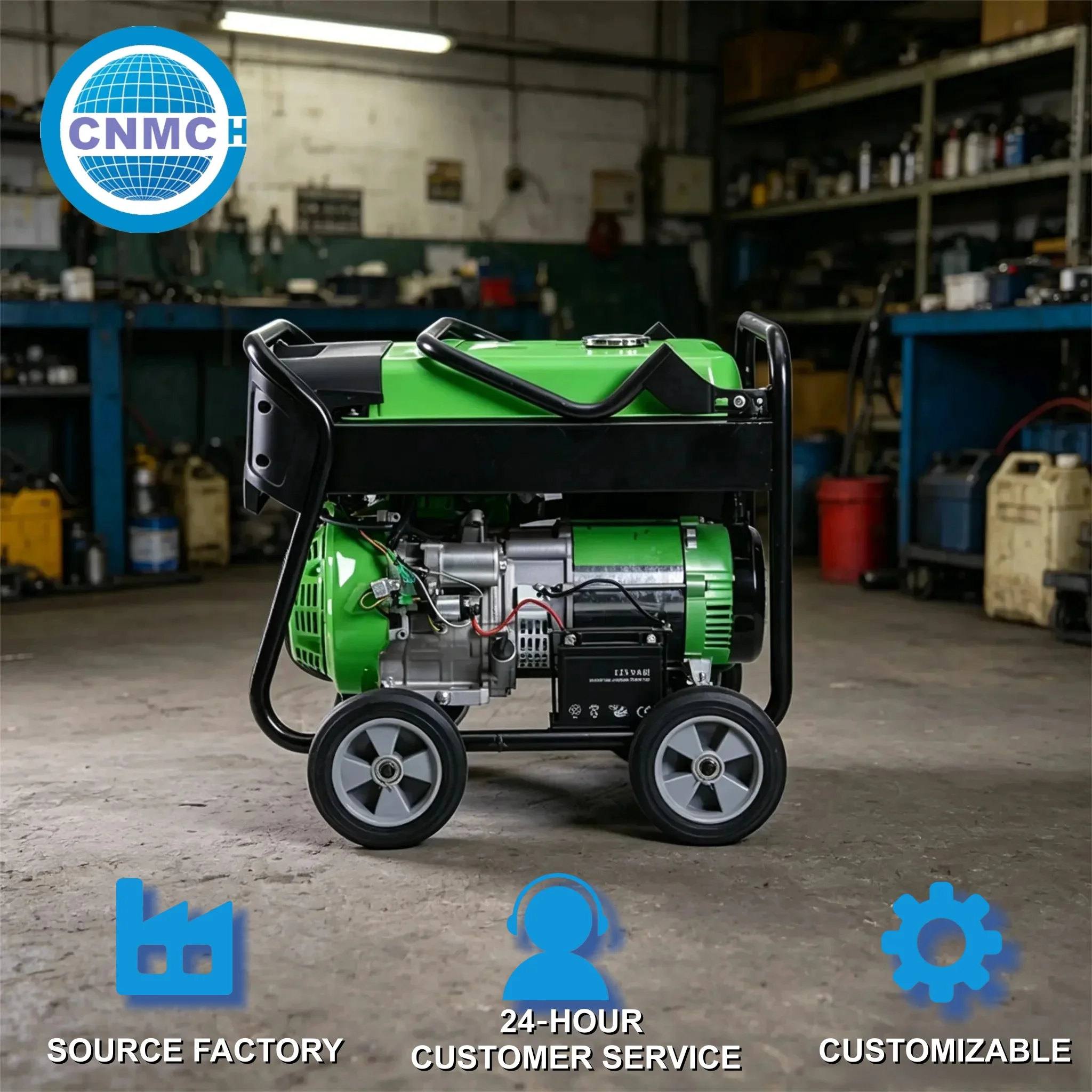CNMC 3KW 5KW 6KW 7.5KW 9.5KW Open Frame Petrol Generator 110V 220V 380V Power Generator Electric Start CE EPA Certified