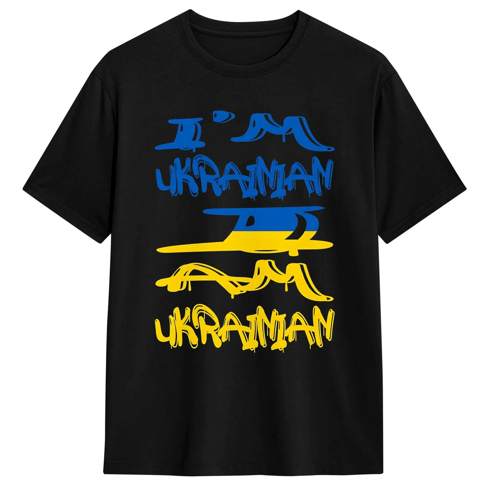 I'm Not Yelling I'm Ukrainian T-Shirt Summer  Cotton T-Shirts For Mens Hippie Casual Tee Shirt Short Sleeve Vintage Clothes