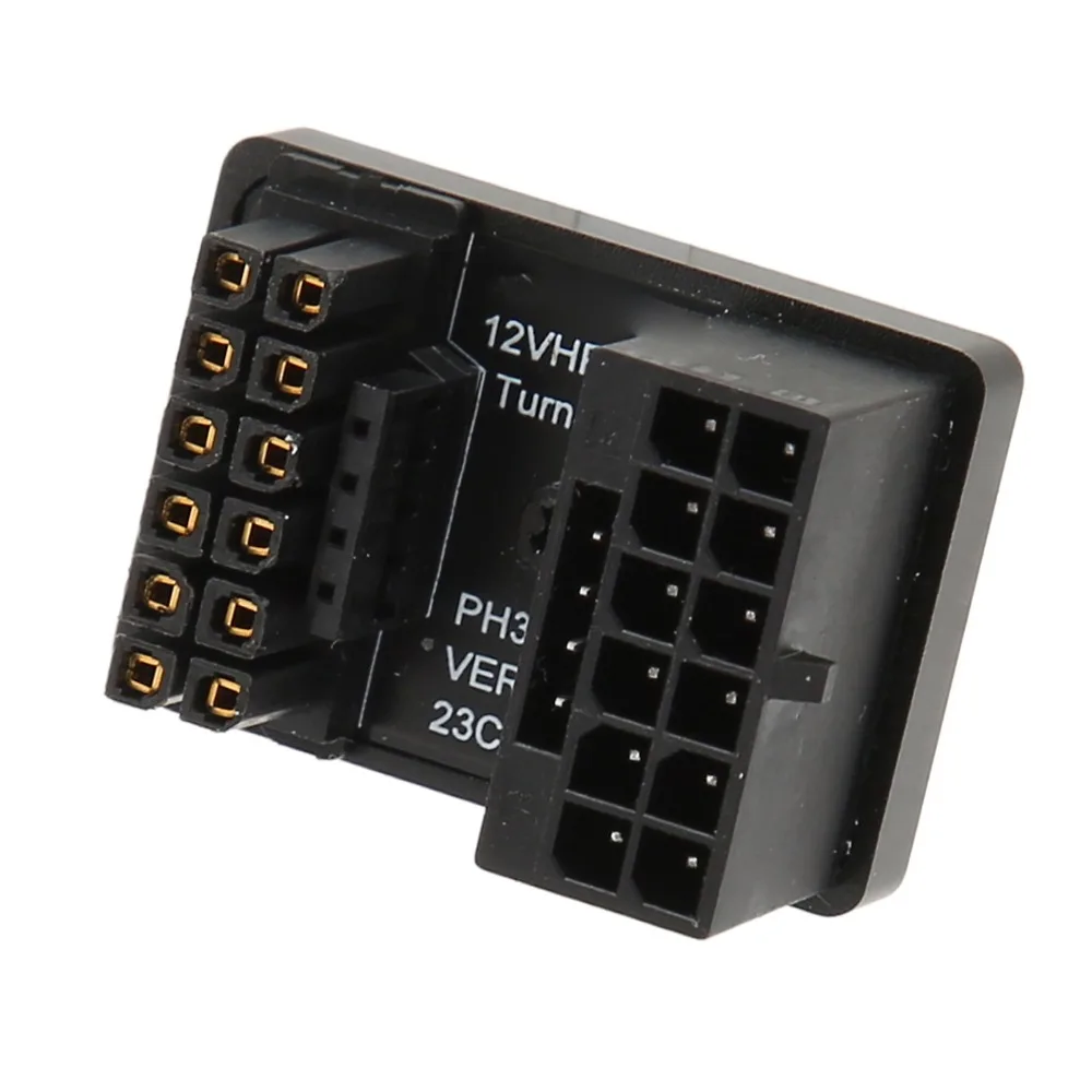 12+4 Pin GPU PCIe Connector 180 Degrees Angle PH316 TypeA GPU Power Adapter Plug and Play Power Adapter Board Workstation