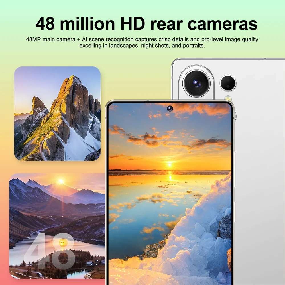 K-Touch C26 Ultra Smartphone 7.3 Inch Android 15 Mobile Phones 5G Dual SIM Cell Phone 16+48MP Camera 7800mAh Face Unlocked Global Version Cellphones