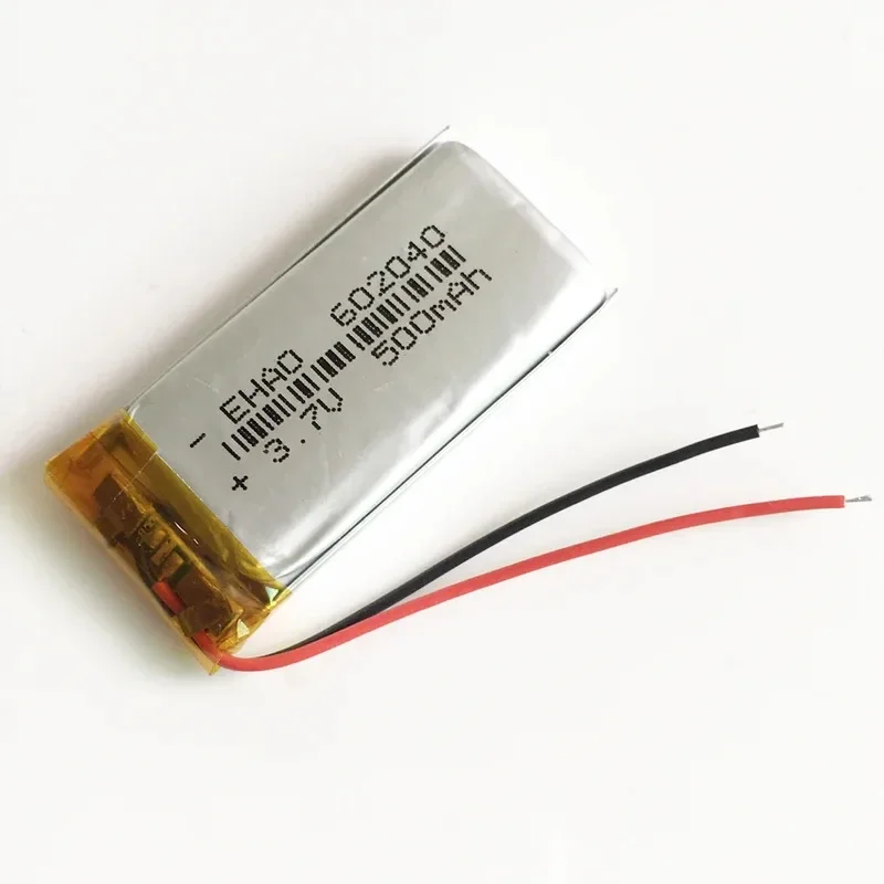 Lot 10 pcs 3.7V 500mAh 602040   Lithium Polymer LiPo Rechargeable Battery For Mp3 Camera Bluetooth Speaker GPS PSP pen Camera