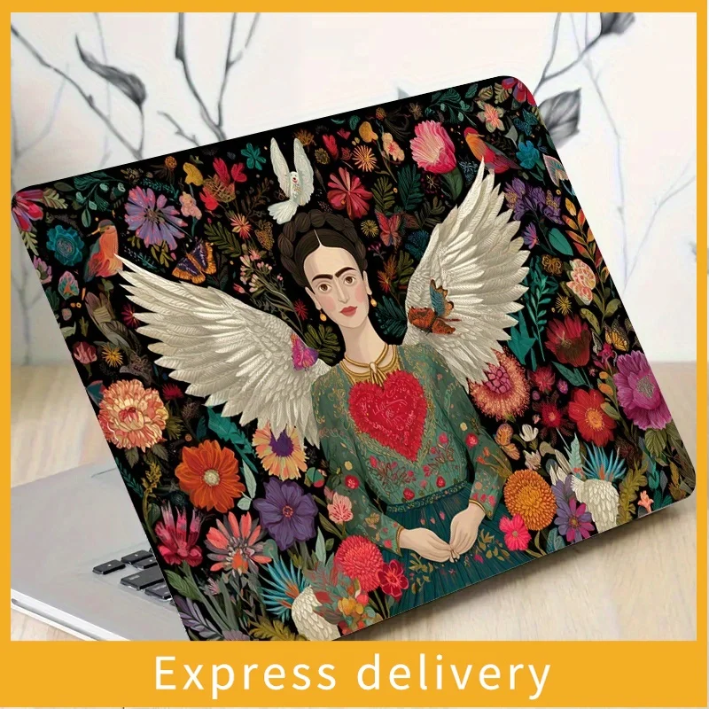 

Flower and Bird Portrait Pattern PVC Laptop Film - Scratch Resistant, Easy Sticking, Durable Art Protection, Suitable for HP,