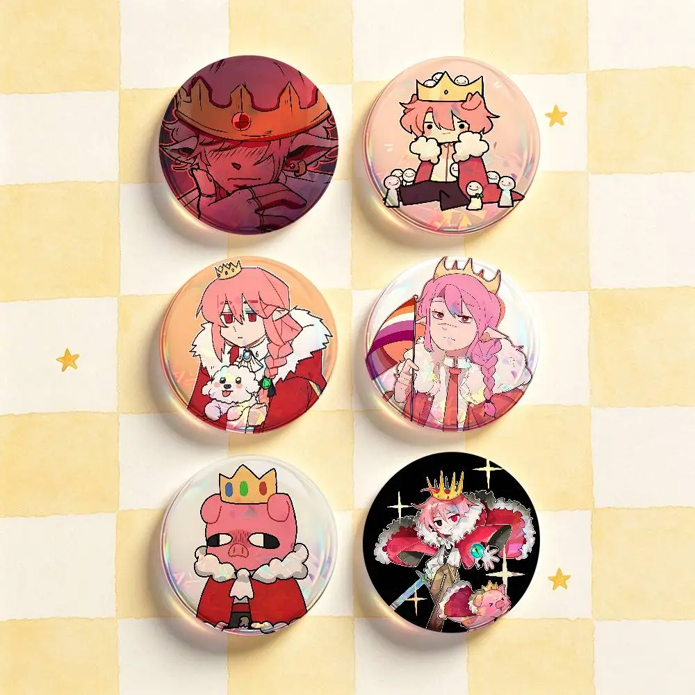 T-Technoblade Badges Round Nijigen Otaku Culture IP peripheral products 58mm 44mm 32mm 75mm 25mm Mini