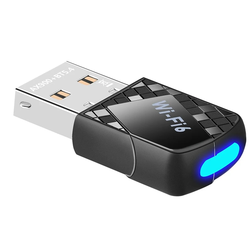 AX900 USB Wifi 6 Bluetooth 5.4 Adapter 2In1 Dongle Dual Band 2.4G&5Ghz Network Wireless Receiver DRIVER FREE For W10/11