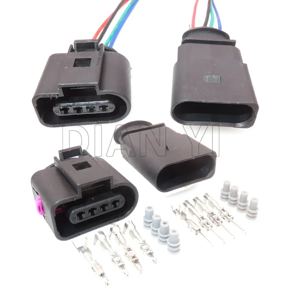 

1 Set 4 Way AC Assembly Oxygen Sensors Plug For VW Audi 1J0973804 1J0973704 8K0973704 Auto Intake Pressure Sensor Housing Socket