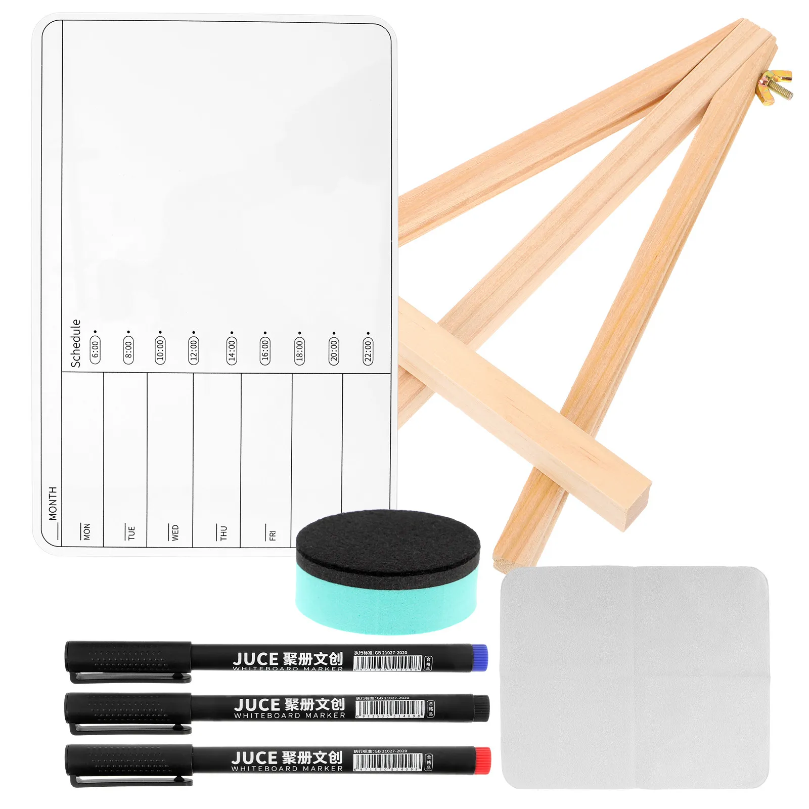 

1Set Double-Sided Whiteboard Compact Lightweight Erasable Dry Erase Writing Board for Learning Expression Drawing Desk Use Small