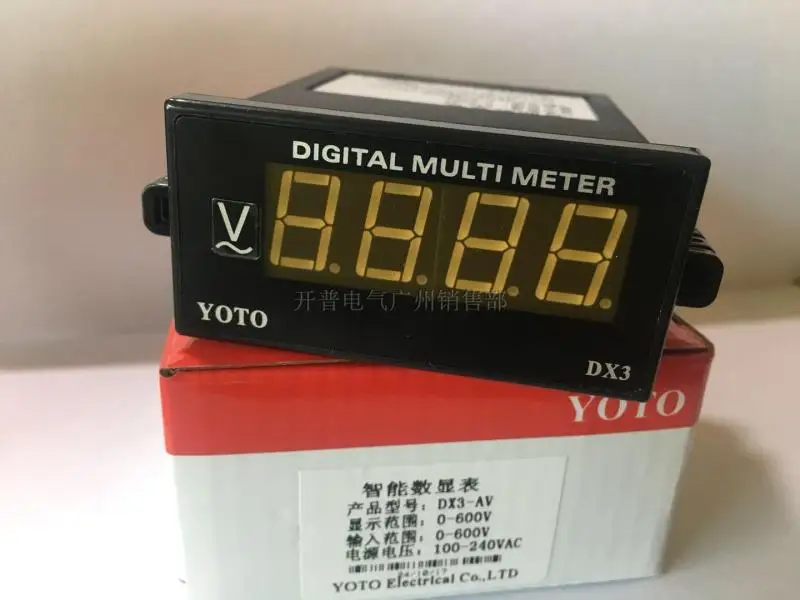 Beiqi Electric YOTO Digital Display Intelligent AC Voltmeter Ammeter DX3-AV DX3-AA