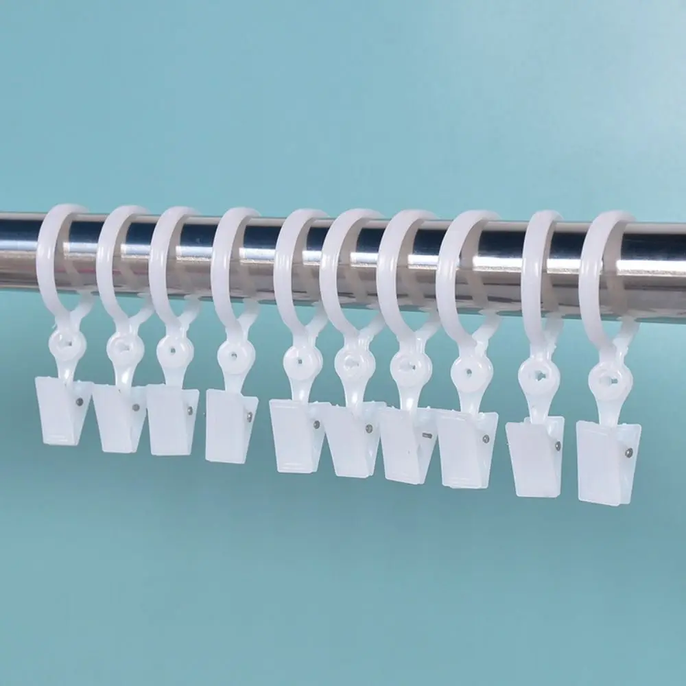 

Small White Removable Retro For Rod Curtain Accessories Drapes Hook Curtain Ring Curtain Clip Clamps