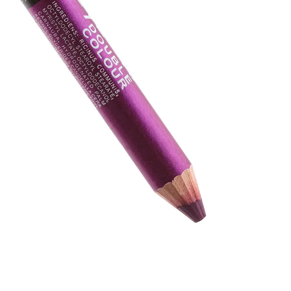 1 Stuk Dubbelzijdige Dubbelkleurige Eyeliner Pen Duurzaam Waterdicht Zweetbestendig Oogschaduw Markeerstift Glitter Ogen Potlood Make-Up Gereedschap