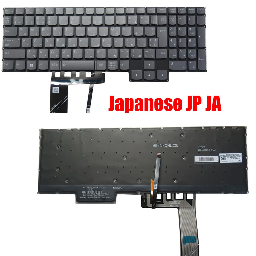 Laptop Keyboard For Lenovo For Legion 5 Pro 16ARH7 5 Pro 16ARH7H 5 Pro 16IAH7 5 Pro 16IAH7H Japanese JP JA Single Backlit New
