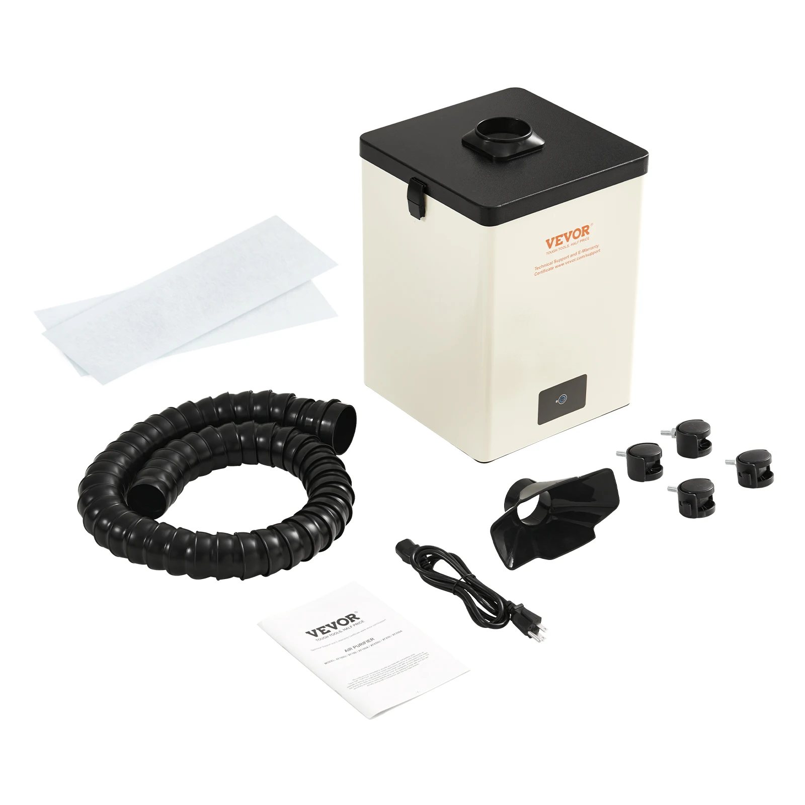 SucceBuy Soldeerdampafzuiger 100 W/150 W Rookextractor 332 m3/h Sterke Zuigkracht Rookabsorber Luchtreiniger voor Graveren Lassen - afbeelding 2