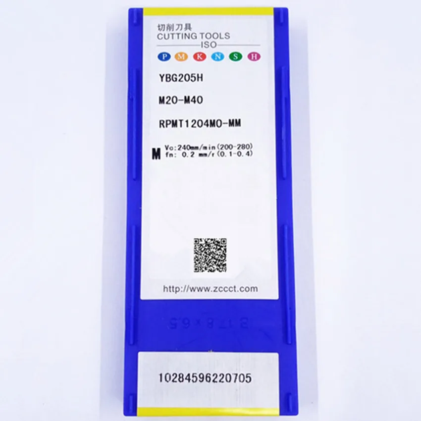 RPKT1204MO YBG205/RPMT1204MO-MM P20M/RPMT1204MO-MM YBG205H RPKT1204 RPMT1204 R6 ZCC.CT ซีเอ็นซีคาร์ไบด์10ชิ้น/กล่อง