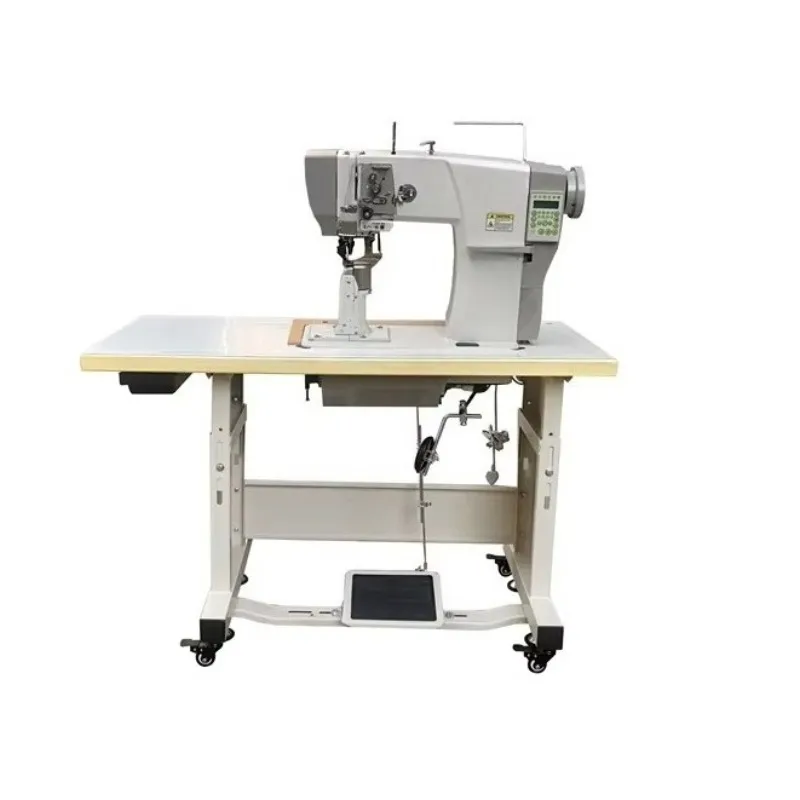 1591BT Direct Drive Single Needle Laura Machine Post Bed Big Hook Heavy Duty Triple Feed Lockstitch Industrial Sewing Machine