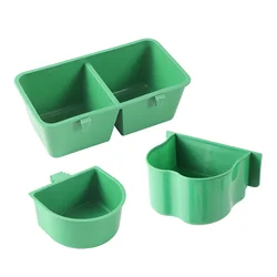 1 Pc Plastic Parrot Feeder Pet Bird Anti-fall Food Bowl Bird Cage Drinking Cup Feeding Box Small And Medium-sized Bird Supplies