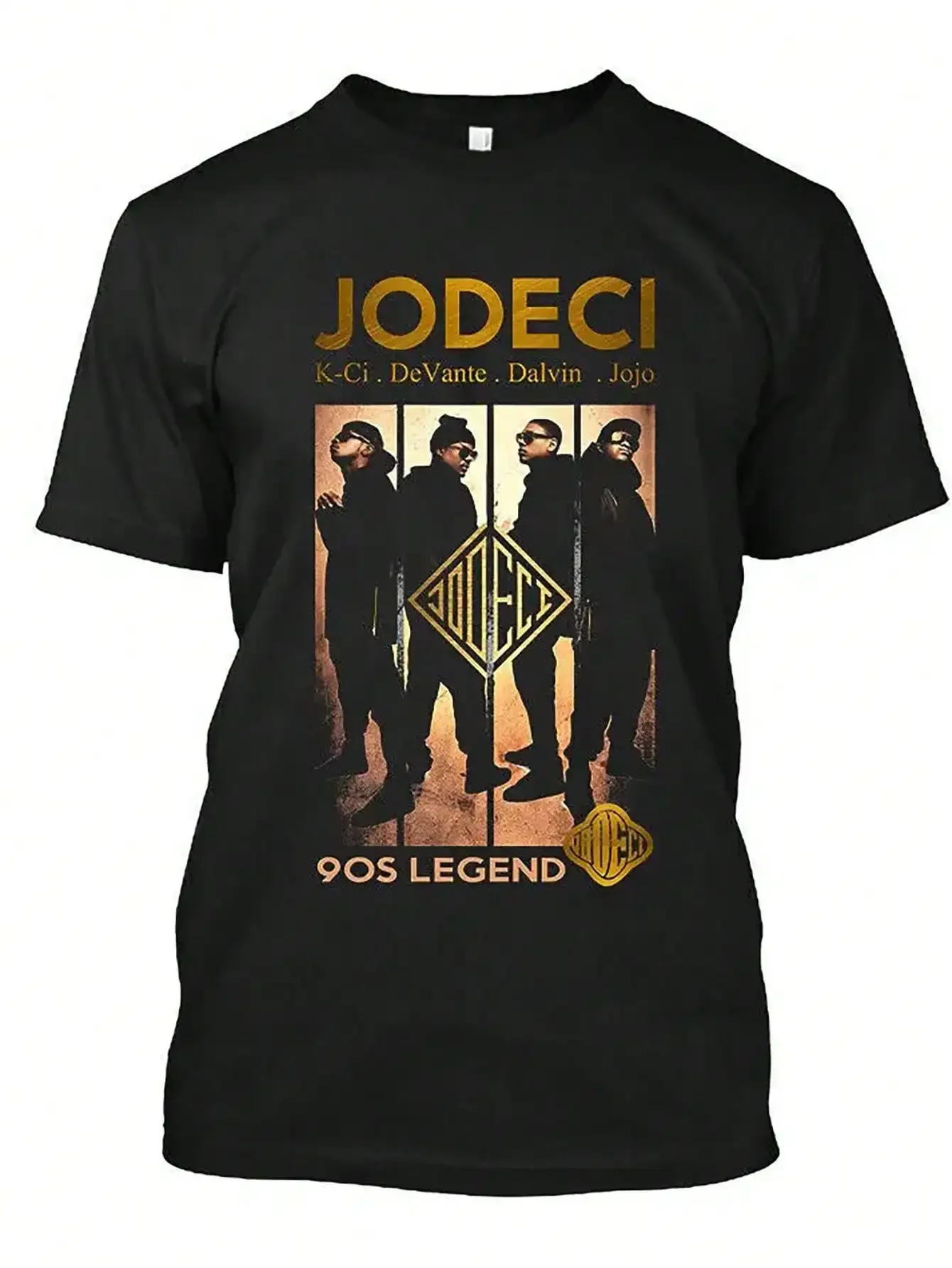 

Jodeci S Legend Graphic T-Shirt Cotton Casual Crew Neck Slight Stretch Knit Fabric Regular Fit, for Adults All Season Tee