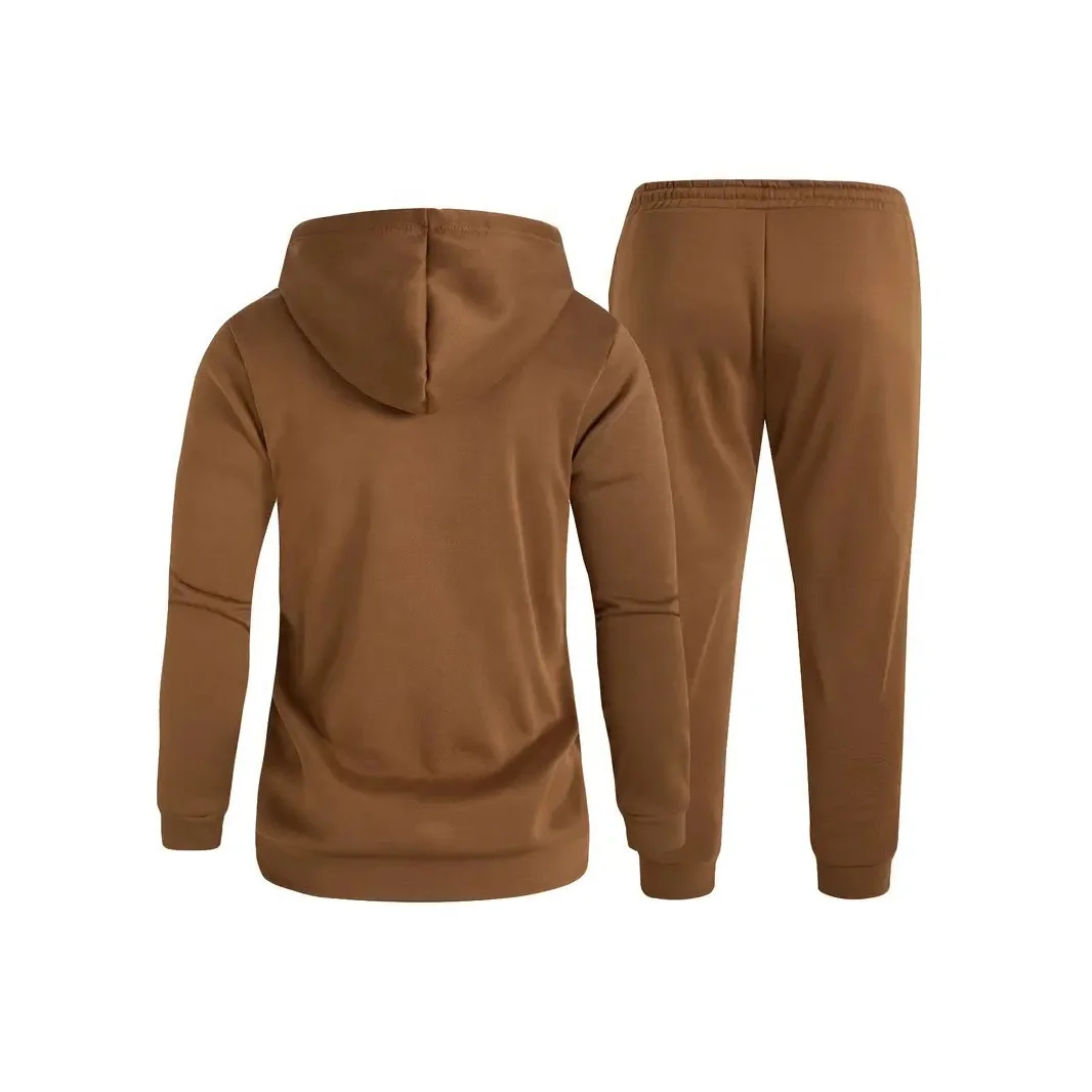 Men's Paris letter printed hoodie and drawstring sweatpants set