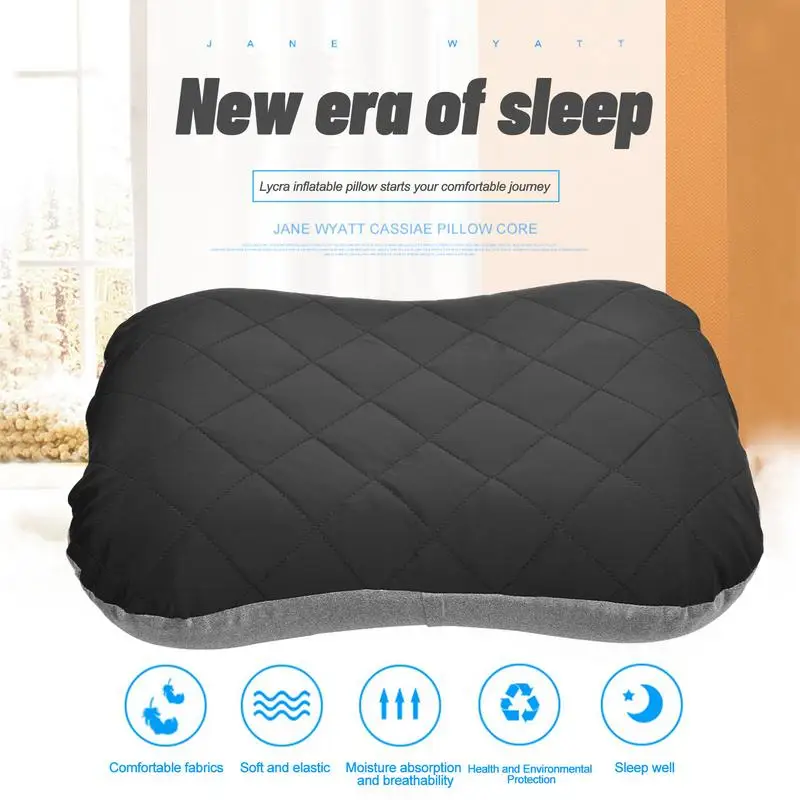 Portable Camping Pillow TPU Trip Air Cushion Rest Pillow outdoor camping Lunch Break Cushion aircraft pillow neck pillow