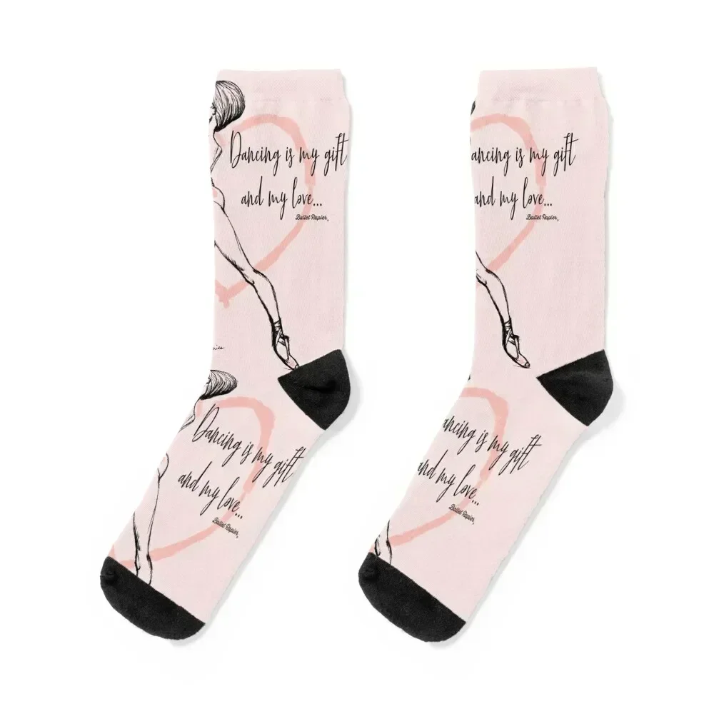 

Dancing from Ballet Papier Socks funny gift snow christmas gifts summer Socks For Man Women's