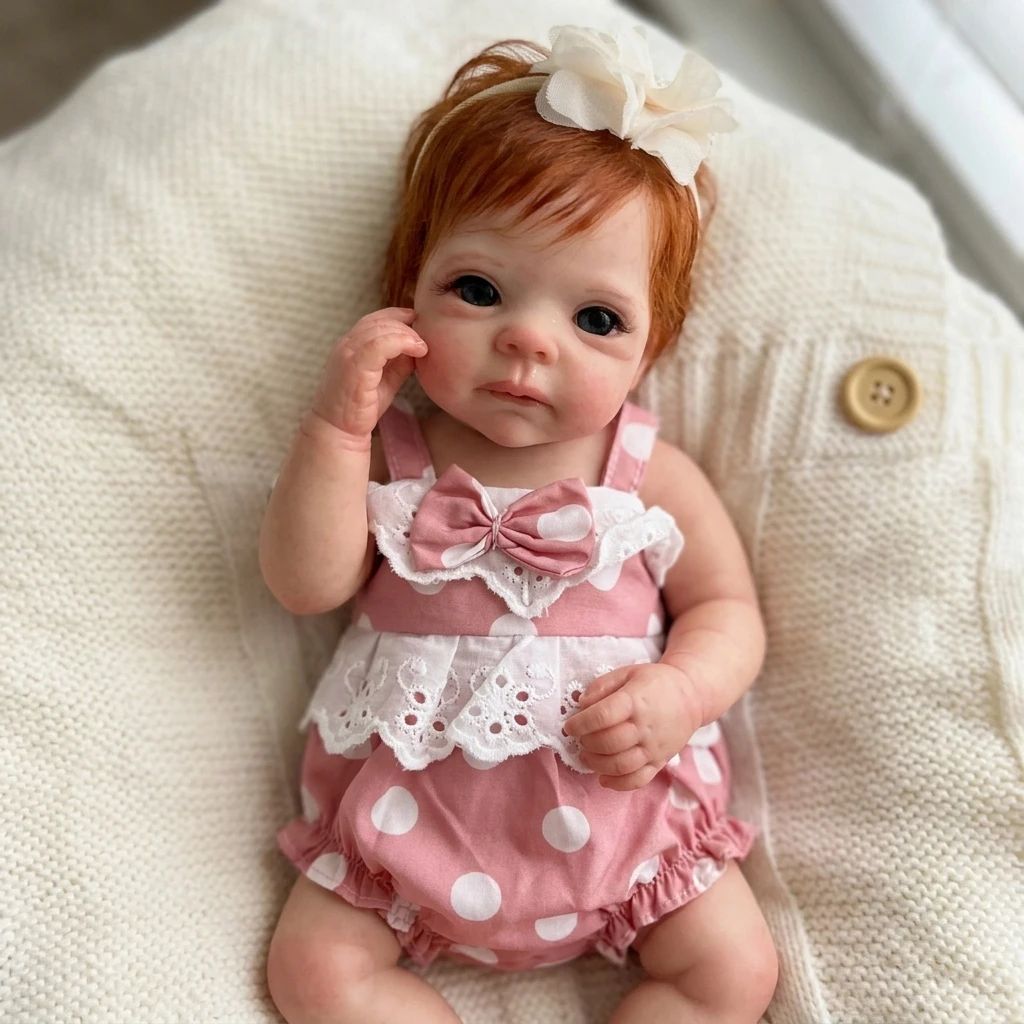 10 Inch Full Body Silicone Reborn Doll Rooted Hair Design Lifelike Hand Painted Waterproof Collectible for Holiday Gifts