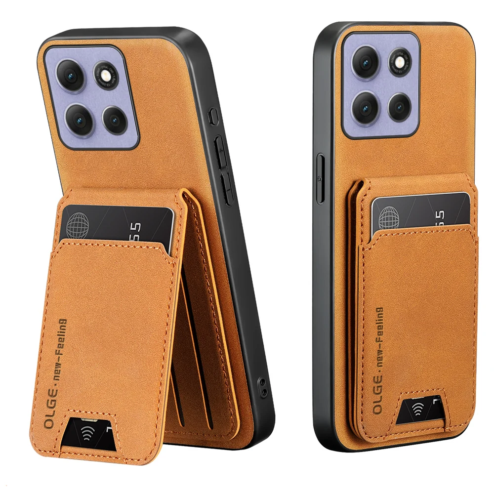 Leder-Kartenhalter Handyhülle für Motorola Moto Edge 60 60S 70 X70 G56 66 G86 G100 Power Stylus Pro Ultra Fusion Brieftaschen-Cover