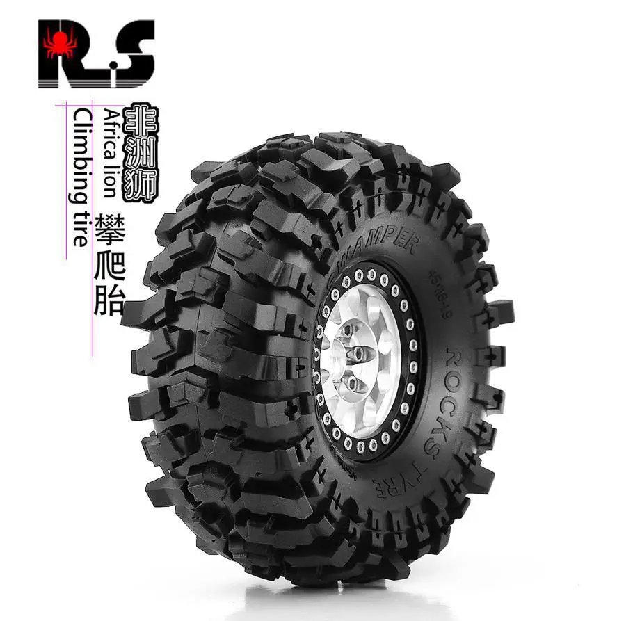 4pc Soft Rubber 1.9 Wheel Tires 118*45MM for 1:10 RC Crawler Car Axial SCX10 90046 AXI03007 TRX4 RBX10 R92