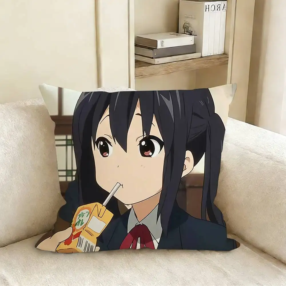 H-Hirasawa Y-Yui A-Akiyama M-Mio Anime K-ON Pillow Cover Sofa Cushion Cover Home Room Decoration Children Gift