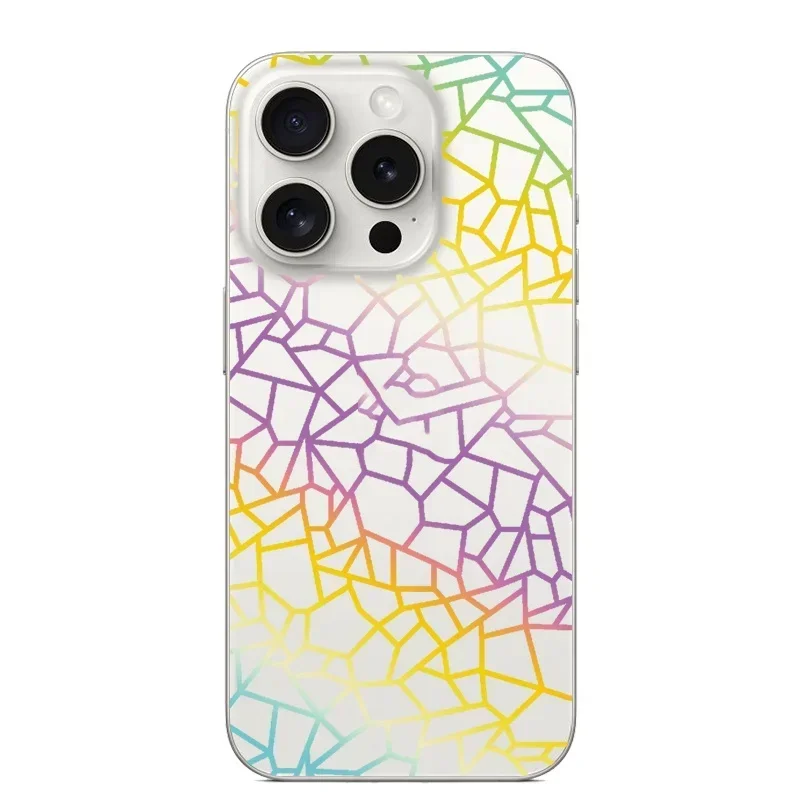 Transparent Skin for Samsung Galaxy S23 S22 S21 S20 S24 Ultra Note 20 10 Plus Dazzling Back Protector Gradient Aurora Sticker