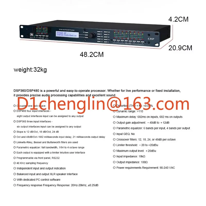 Professional Sound System 3.6SP 4.8SP Digital Speaker Processor Sound System Outdoor Sound System Professional