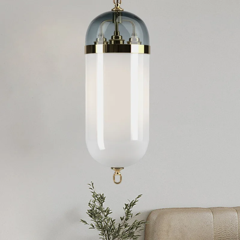 Restaurant chandelier bedroom bedside small bar counter personalized combination single head window glass