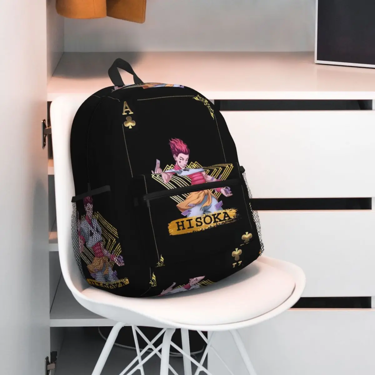 Hisoka Anime Hunter X Hunter Phantom Troupe Chrollo Backpack Daypack Large Capacity Kids BookBag School Bag Shoulder Bags