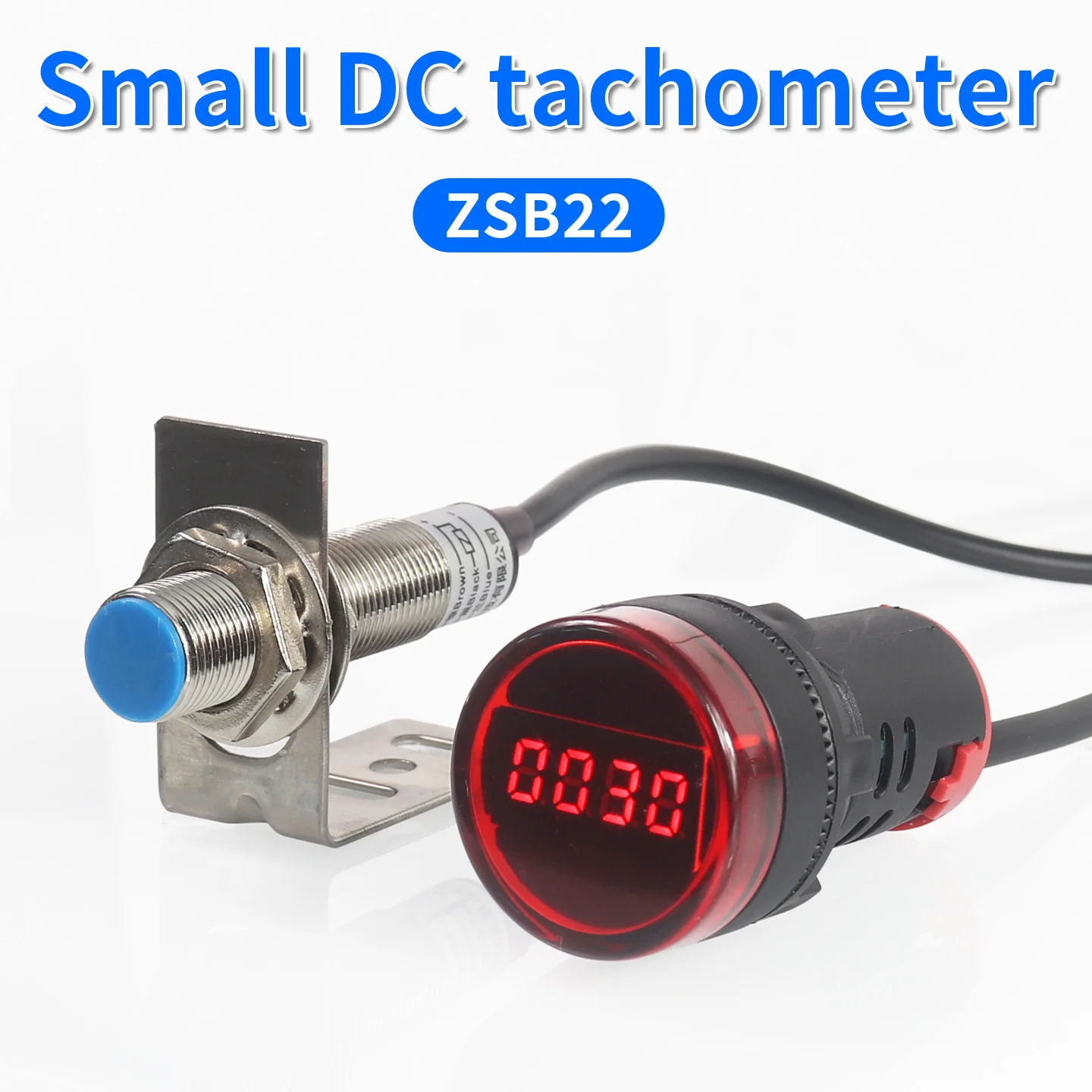 Mini Digital Display DC 8-24V Tachometer Motor Speed Measuring Meter Proximity Switch Sensor NPN