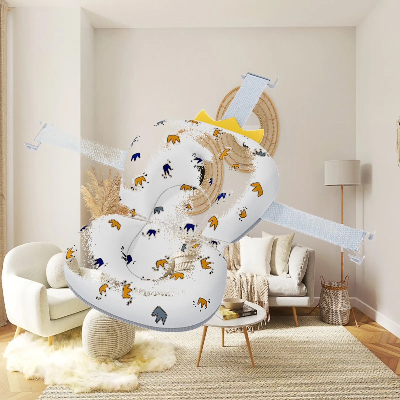 Adjustable Baby Bath Pad Mat Comfortable Baby Bath Pillow Baby Bath Bed Baby