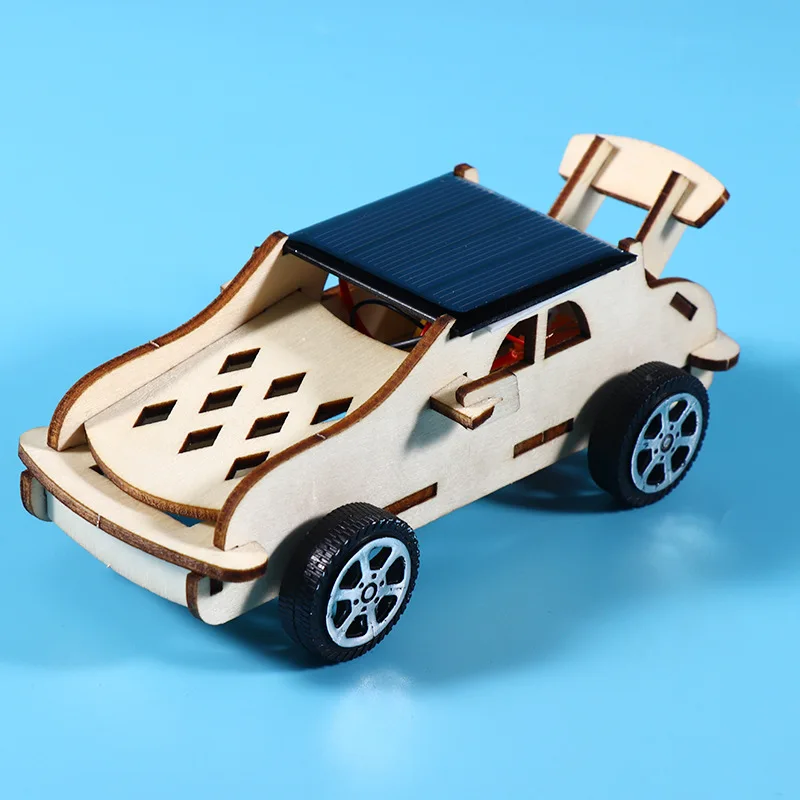 لعبة سيارة تعمل بالطاقة الشمسية للأطفال، مجموعة سيارة صغيرة مجمعة يدويًا تعمل بالطاقة الجذعية، ألعاب تعليمية للأطفال، هدية عيد ميلاد إبداعية