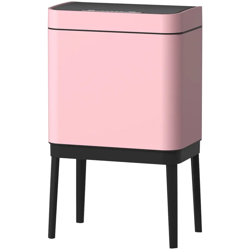 Golden Trash Touchless Dustbin Automatic Sensor Trash Bin Bin Round Stainless Steel Trash Cans