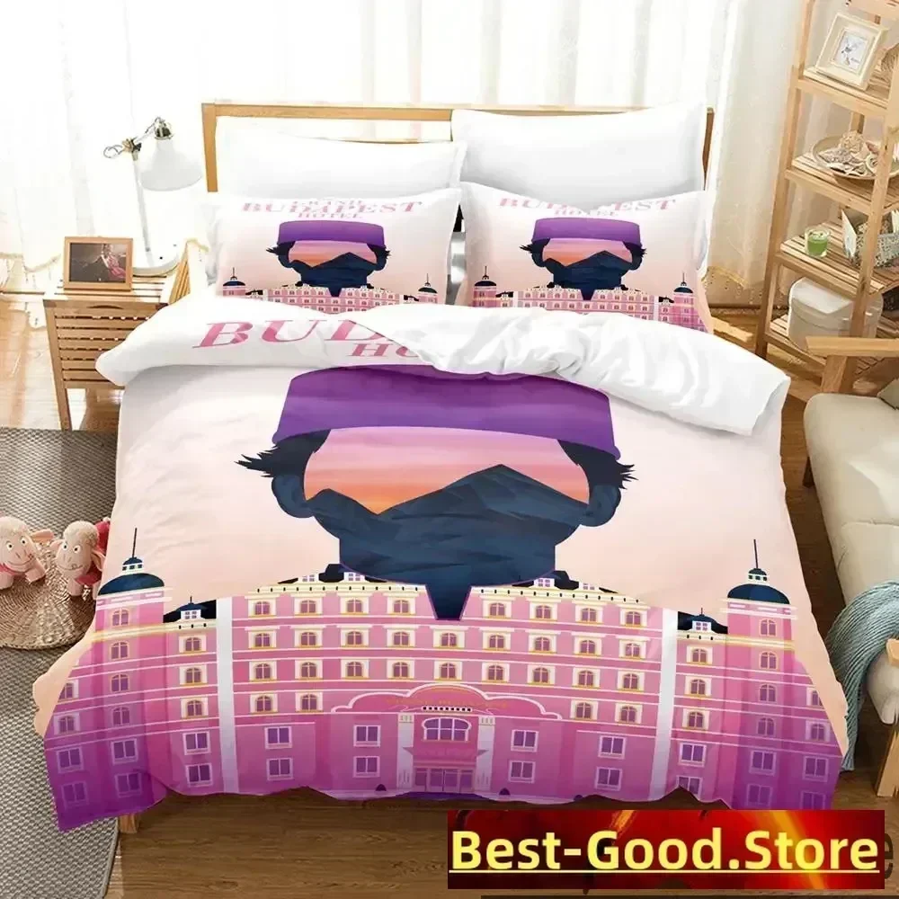3D The Grand Budapest Hotel Bedding Set Duvet Cover Sheet Printed Bed Set Pillowcase Bed Full Queen King Size Comforter Bedroom
