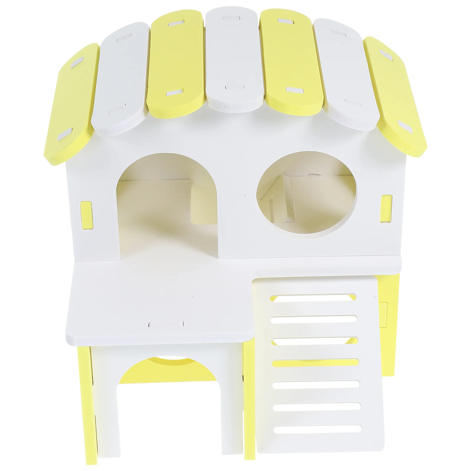 

1 set 1 Set Hamster Hideout Pvc Pet Villa With Ladder For Guinea Chinchilla Cage Accessories